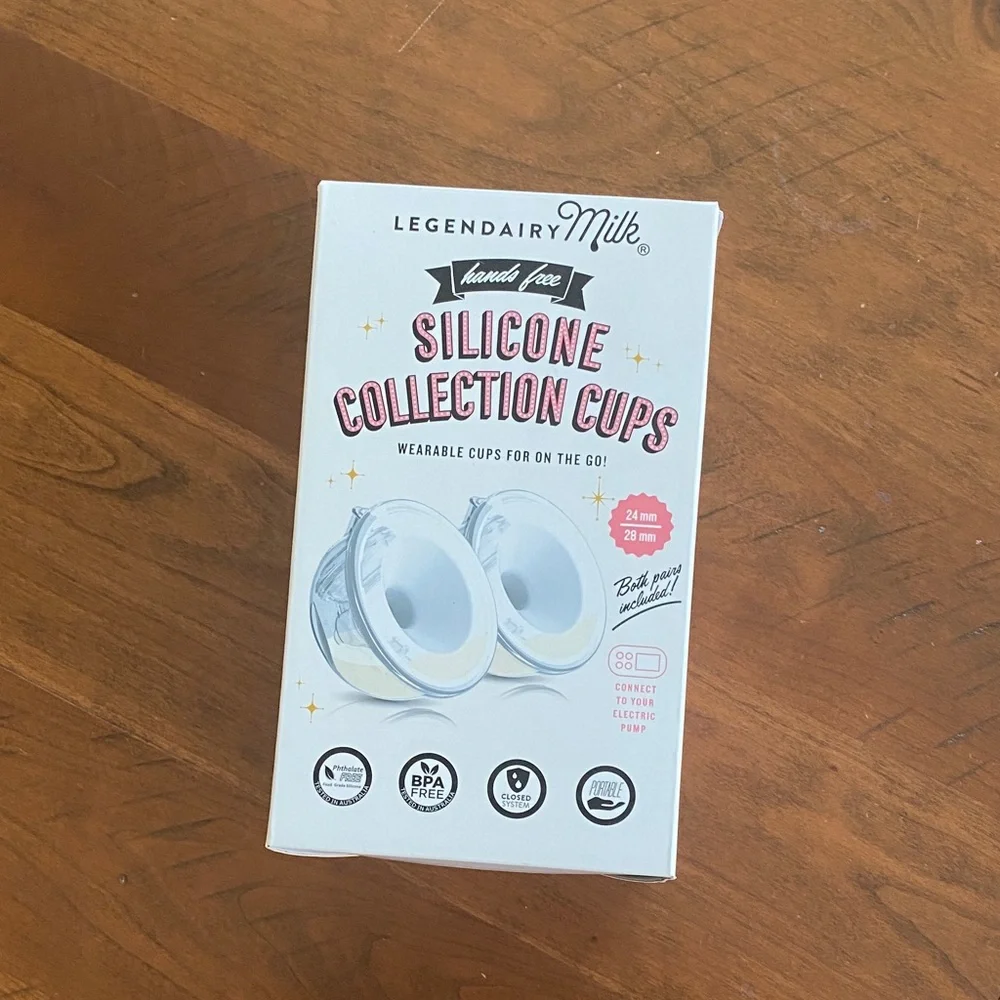 Lengendairy Milk Silicone Collection Cups Size 21, 24, & 28mm Shields - Picture 2 of 5